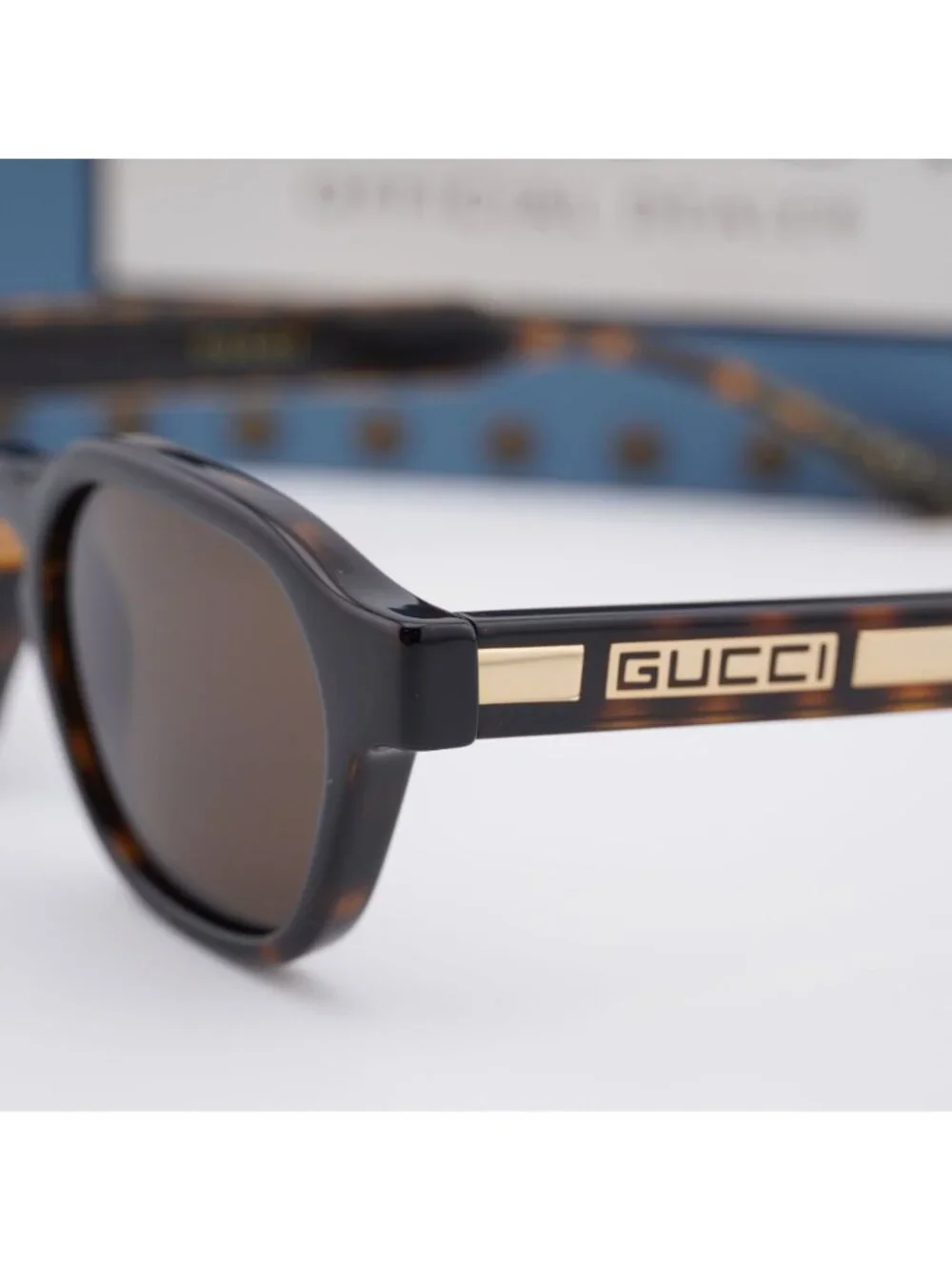 Gucci GG1730S 002 Square Unisex Sunglasses - Havana / Brown